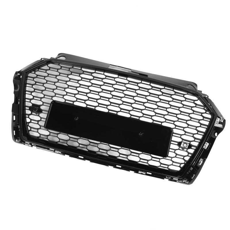 Schwarzer Mesh-Auto-Frontgrill, Frontstoßstangen-Kühlergrill ADA37840 RS-Stil, Glänzend Schwarzer Front-Mesh-Stoßstangengrill für 8V 2017 Bis 2020 von Tbest