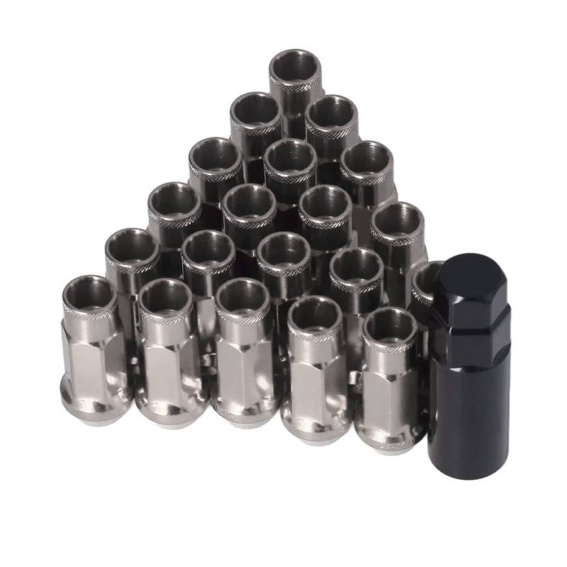 Spline Radmuttern Radmuttern Radmuttern Ersatz Auto Radmuttern Rad Aries 20 Stück M12X1,25 Metall Radmuttern Universal Auto Aries Ersatz für Sier (Schwarz) von Tbest