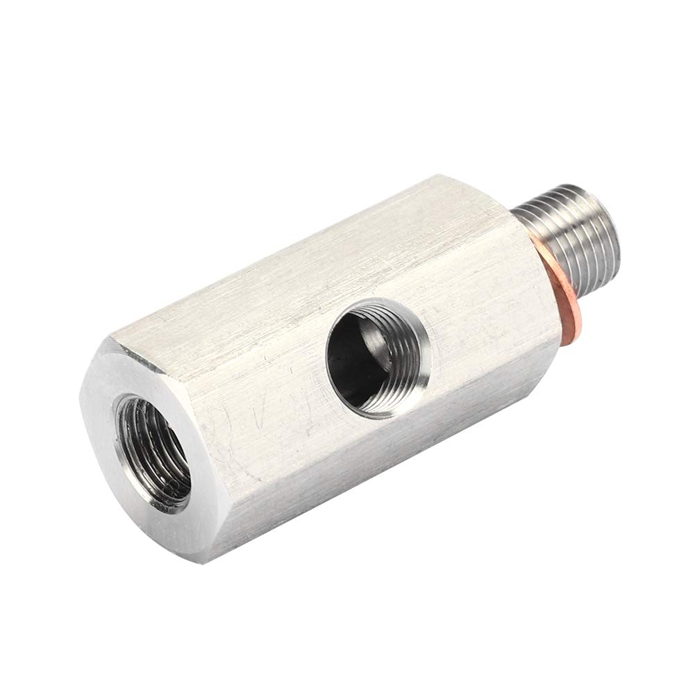 öldrucksensor adapter,Öldrucksensor Adapter,T Stück Öldruck,Öldrucksensor Adapter M10X1,Ölsensor-Adapter,1/8-Zoll-Npt-Öldrucksensor-T-Stück Auf M10 10 X 1,0-Stecker-Adapter Turbo Supply Feed Line Gaug von Tbest