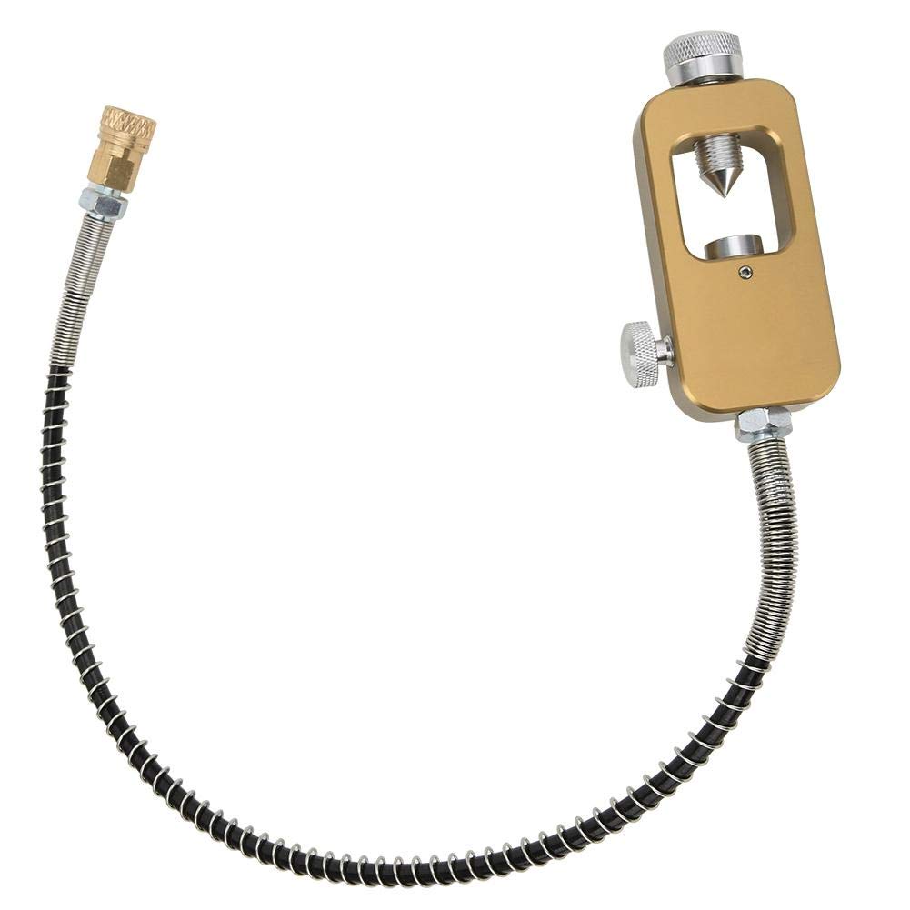 Tauchadapter, DEDEPU Tragbarer Metall-Tauchadapter Tragbarer Tauchadapter 8MM Große Flasche zu kleinen Flaschenadaptern Köpfe mit Gurtrohr(golden) von Tbest