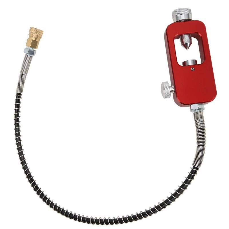 Tauchadapter, DEDEPU Tragbarer Metall-Tauchadapter Tragbarer Tauchadapter 8MM Große Flasche zu kleinen Flaschenadaptern Köpfe mit Gurtrohr(rot) von Tbest