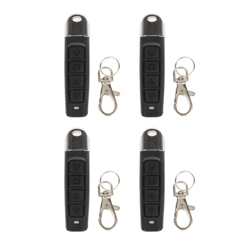 4PCS klonende Fernbedienung Schlüssel Fob,Fernbedienungs-Duplizierer 433MHz 4 Kanal elektrische Garagentor Fernbedienung für Automobil von Tbest