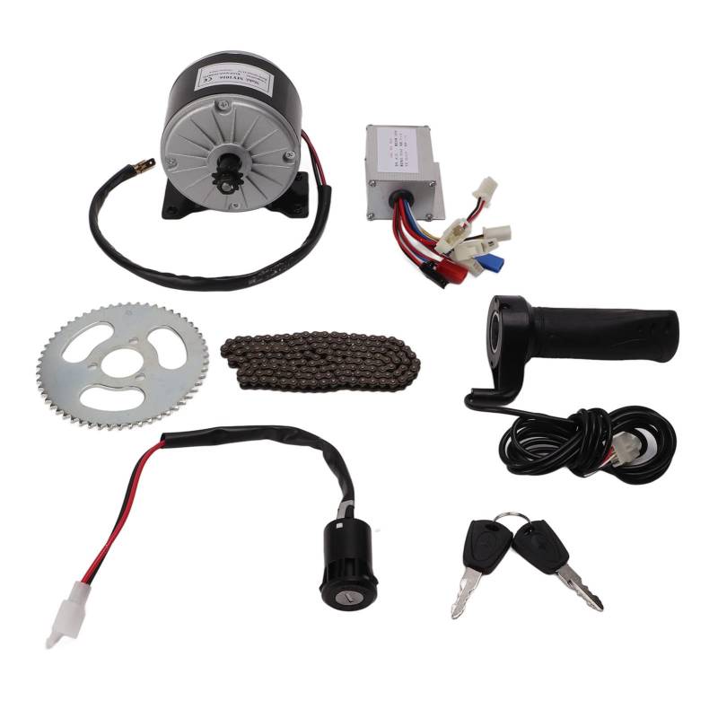 Tbest Elektromotor Controller Kit, 24V 250W Elektromotor Controller Kit mit 55T Kettenblatt 146L Kette für Mini Bikes Elektroroller Motorrad von Tbest