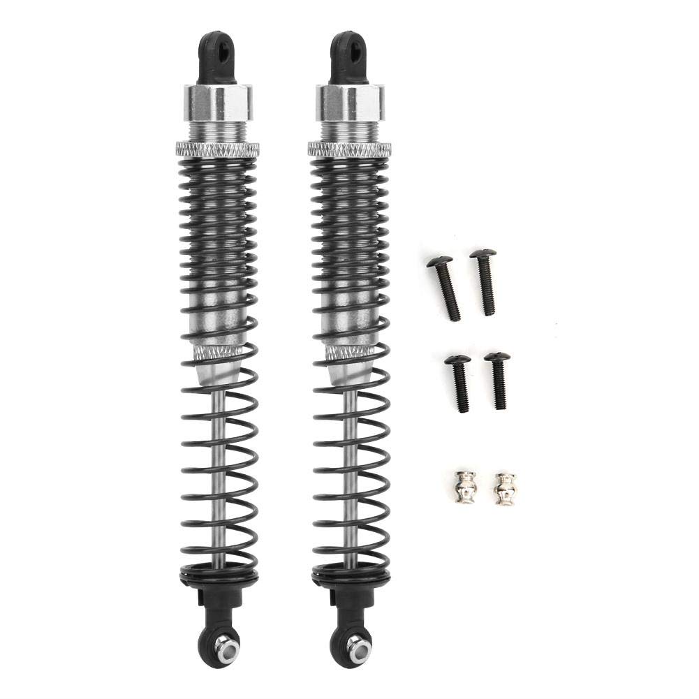 Tbest Rear Shock, 130mm 2pcs Aluminiumlegierung Fernbedienung Autozubehör Teile für 1/10 Modelle Spielzeug(Silber) von Tbest