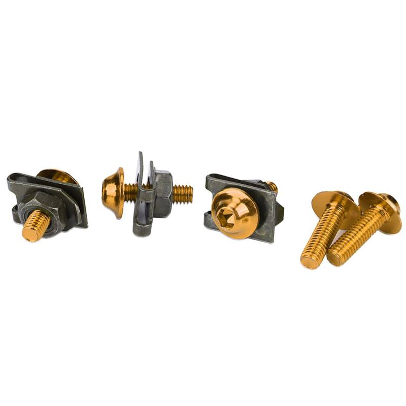 Verkleidungs-Kit für Motorrad, Schraubenset für M5, Universalschrauben, elegantes Aussehen für Motorrad (Gold) von Tbest