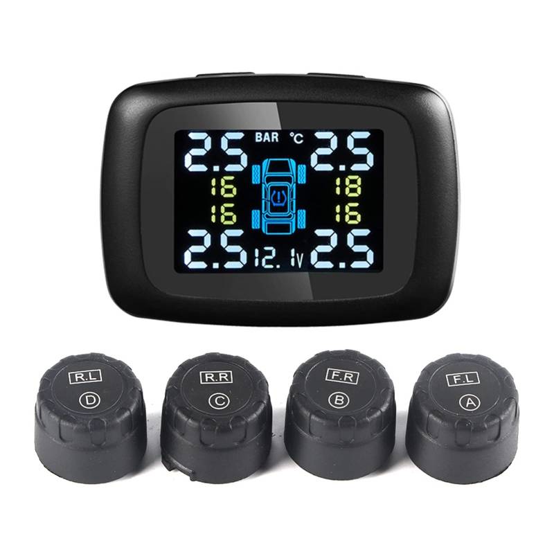 Reifendruckkontrollsystem Handy,Tpms Reifendruckkontrollsystem,Zigaretnzünder Kappe,Reifendruckkontrollsystem,Reifendrucksensor,Tpms Sensor,Auto Tpms Reifendruckkontrollsystem Zigaretnzünder Mit 4 Ext von Tbest