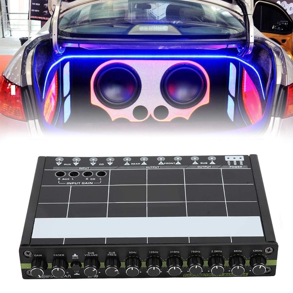 b0chrd25jg,Equalizer 12V Auto Parallelschalting,7 Band Equalizer,Equalizer O Hifi,Fahrzeug-Equalizer,1-Teiliger Auto-O-Stereo-Eq-Equalizer Mit 7-Band von Tbest