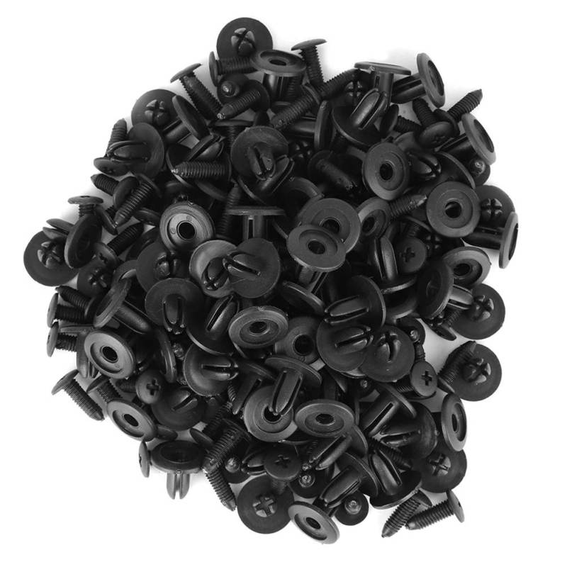 Plastik Nieten,nststoffnieten,Spreiznieten 8Mm,Plastik Nieten 6Mm,nststoffnieten 6Mm,Befestigen Nieten,100 Stücke Auto nststoffnieten Stoßse Clips 6Mm Locia von Tbest