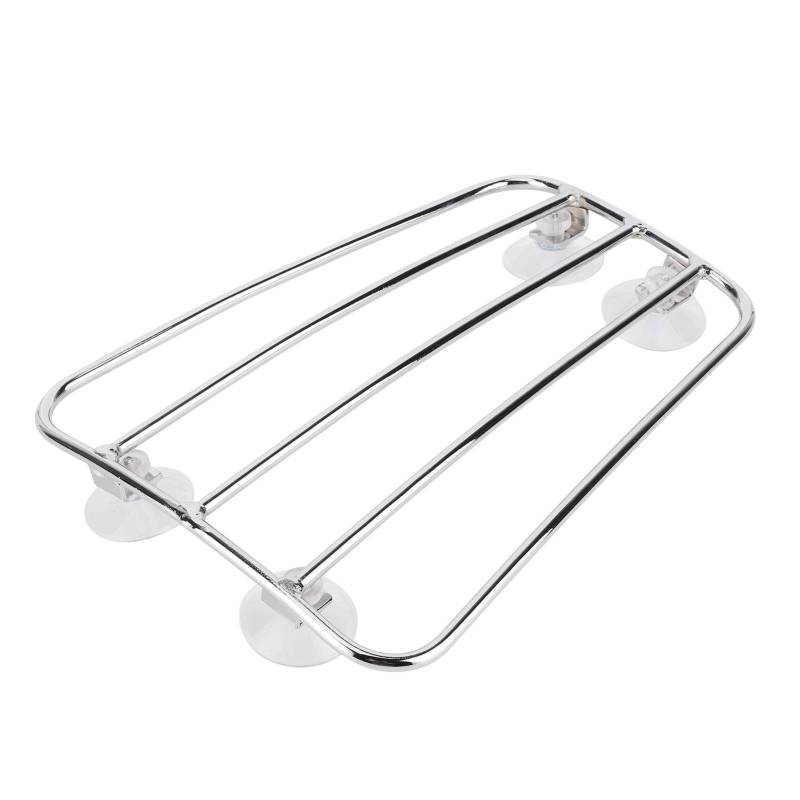 motorcycle luggage rack,Motorrad-Gepäckträger Sonstiges Motorrad-Kraftstofftank-Gepäckhalter Universal Retro Style Baggage Carrier BracketBlack (B (Silber)) von Tbest