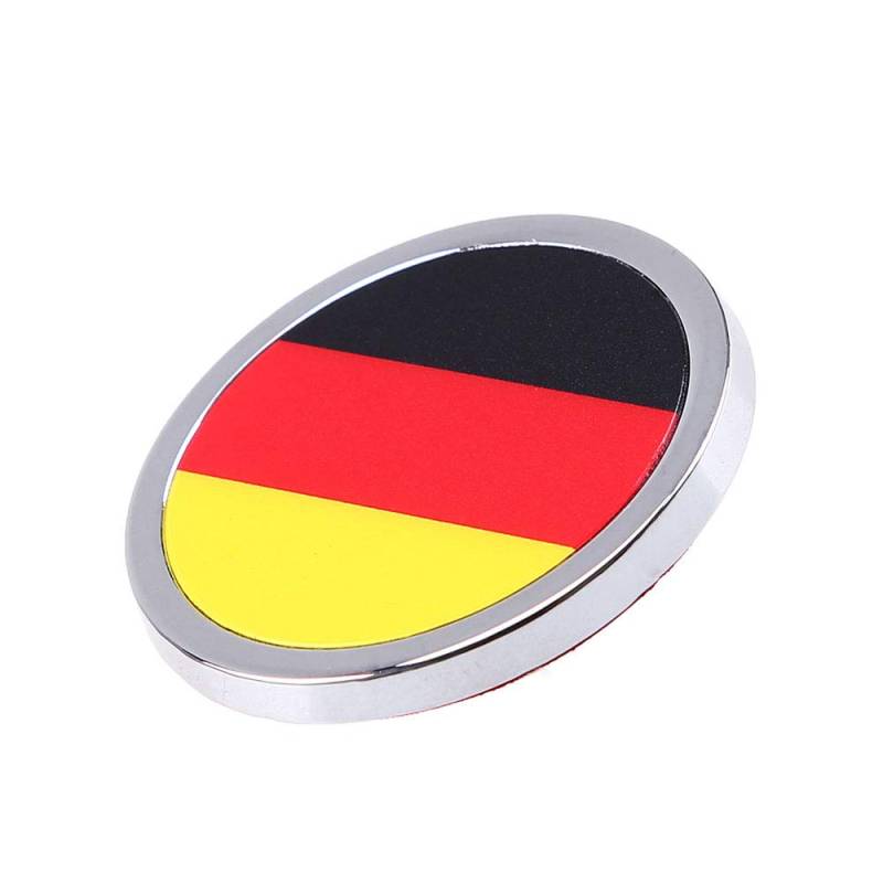 1 Stücke Auto Styling Deutschland Flagge 3D Metall Aufkleber Mini Runde Emblem Für Chevrolet Mercedes Benz Peugeot Jeep Volkswagen Volvo Audi Dodge von Tcare