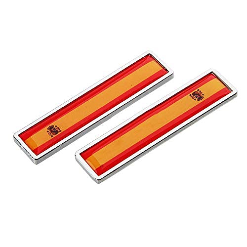 1 para Spanien Flagge Metall Auto Aufkleber Schmücken Aufkleber Emblem Abzeichen von Tcare