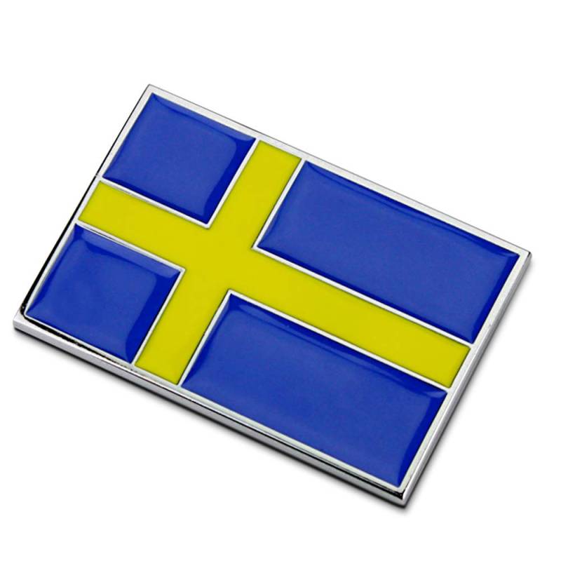 Tcare 1 Stücke 3D Metall UK/US/Deutschland/Frankreich/Italien/Schweden/EU Flagge Auto Side Fender Kofferraum Emblem Abzeichen Aufkleber von Tcare