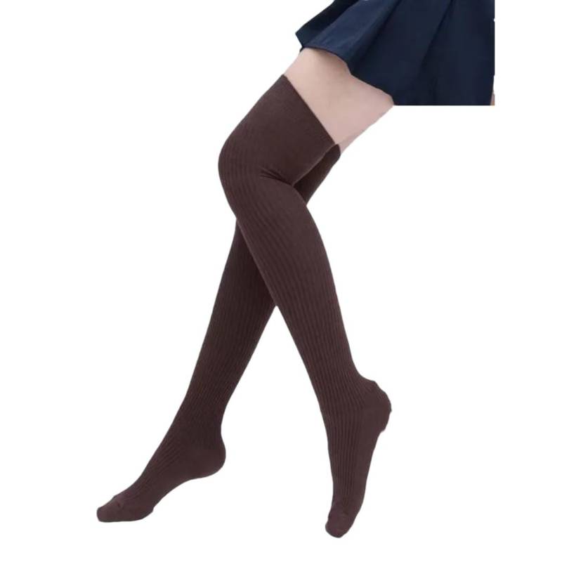 Tdvcpmkk Damen 1 Paar Lange Socken Herbst und Winter Sexy Oberschenkel Overknee Socken Strumpfhosen Gestrickte Oberschenkel Strumpfhosen Stiefel Socken Beinabdeckungen von Tdvcpmkk