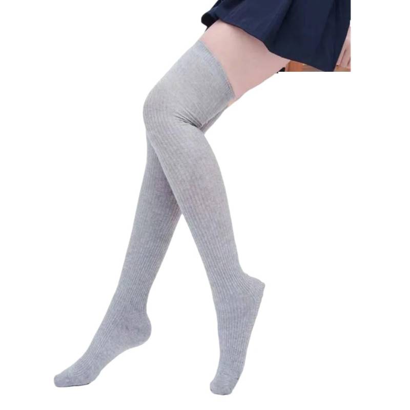 Tdvcpmkk Damen 1 Paar Lange Socken Herbst und Winter Sexy Oberschenkel Overknee Socken Strumpfhosen Gestrickte Oberschenkel Strumpfhosen Stiefel Socken Beinabdeckungen von Tdvcpmkk