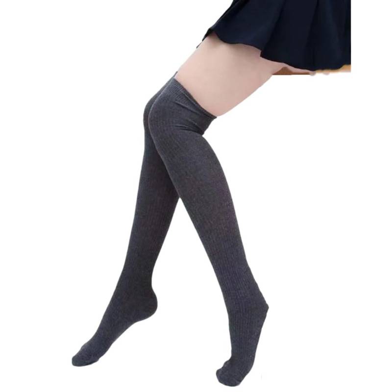 Tdvcpmkk Damen 1 Paar Lange Socken Herbst und Winter Sexy Oberschenkel Overknee Socken Strumpfhosen Gestrickte Oberschenkel Strumpfhosen Stiefel Socken Beinabdeckungen von Tdvcpmkk