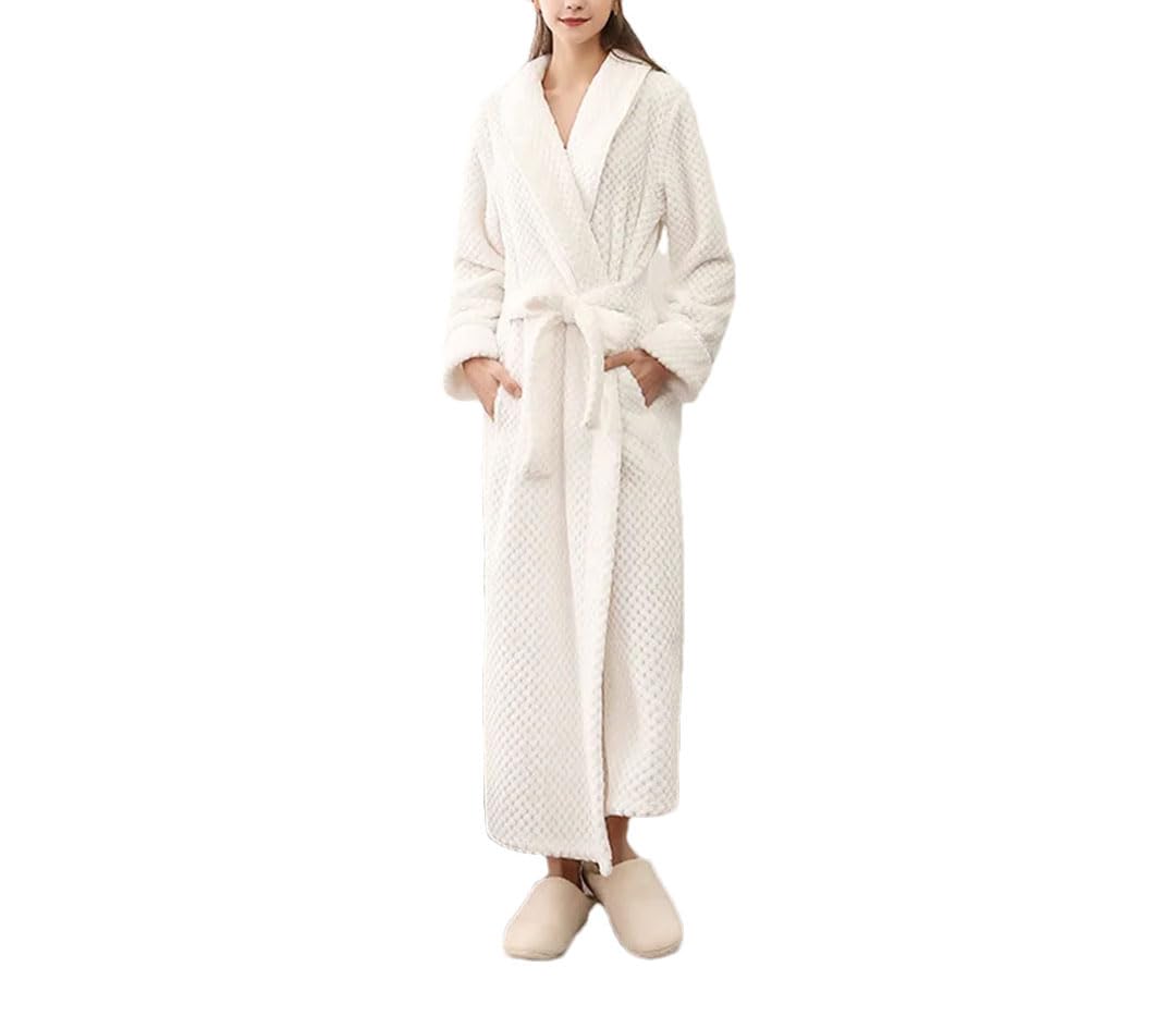 Tdvcpmkk Damen Herbst und Winter Flanell Robe Bademantel Verdickte Robe Pyjama Lose Home Kleidung von Tdvcpmkk