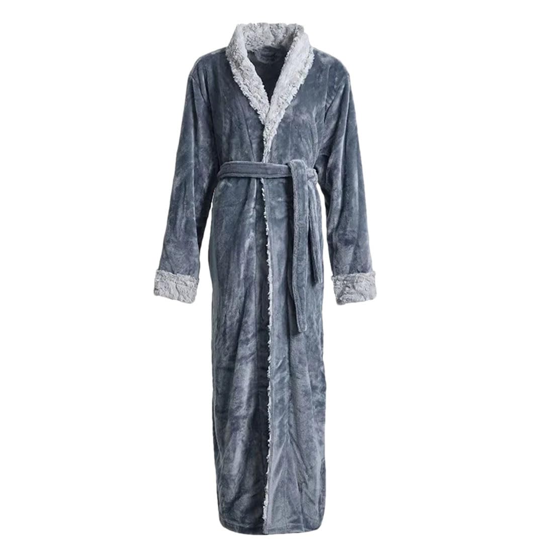 Tdvcpmkk Damen Kapuzenbademantel Nachthemd Weich Coral Fleece Nachthemd Lang Kimono Nachthemd Verdickte Robe von Tdvcpmkk