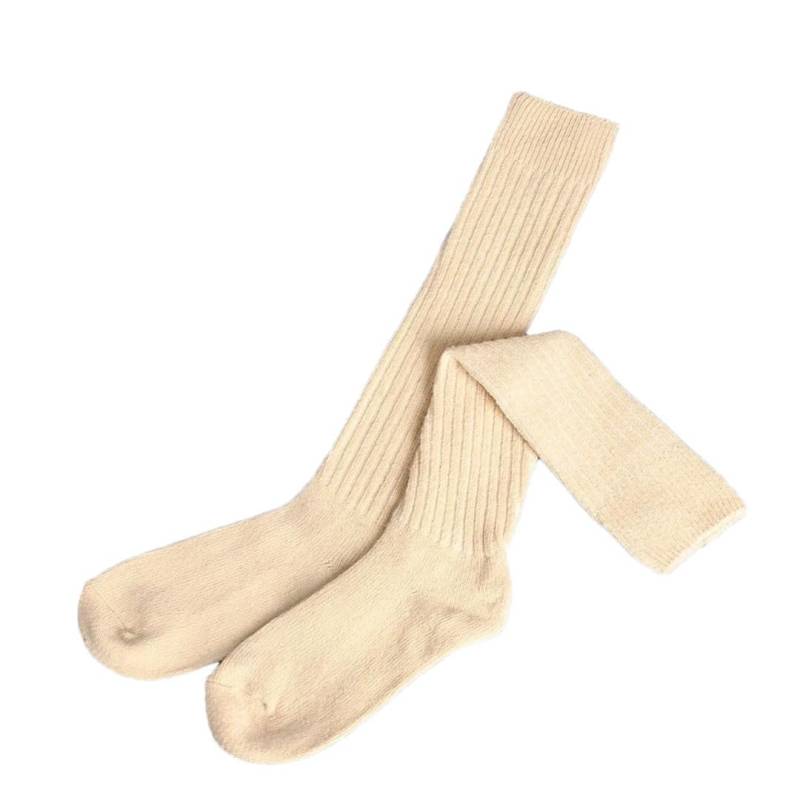 Tdvcpmkk Damen Lange Socken Kaschmir Stiefelsocken Overknee Socken Enge Lässige Baumwolle Overknee Flauschige Lange Kniestrümpfe Stiefelsocken Beinabdeckungen von Tdvcpmkk