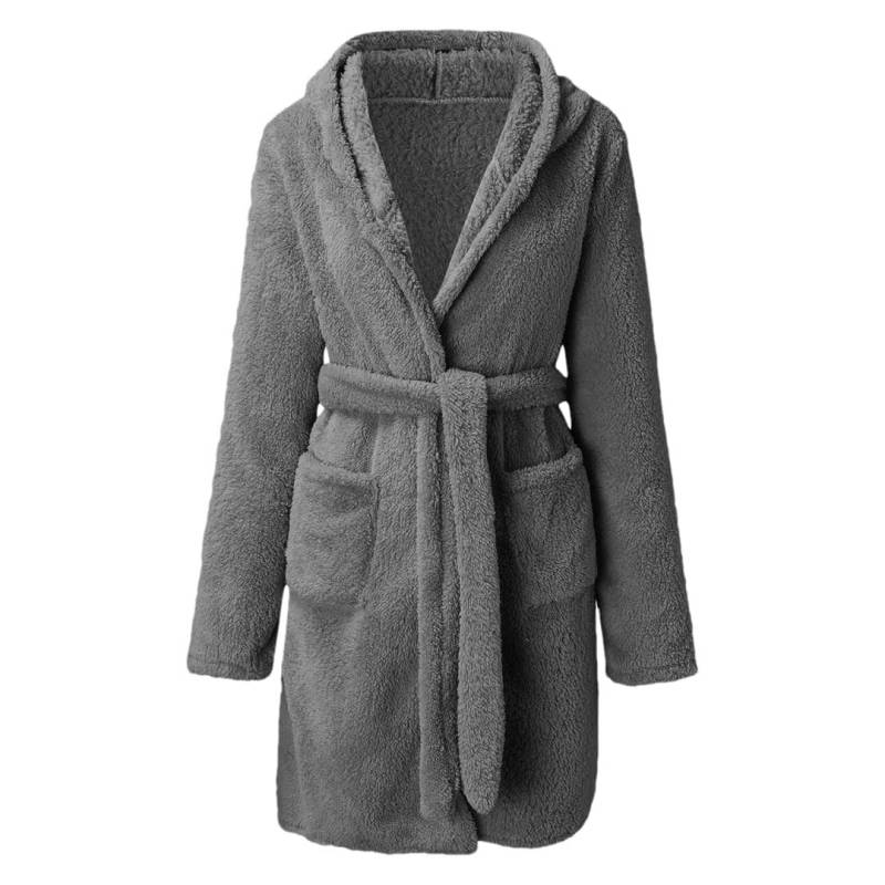 Tdvcpmkk Damen Nachthemd Plüsch Bademantel Dusche Spa Bademantel Robe von Tdvcpmkk