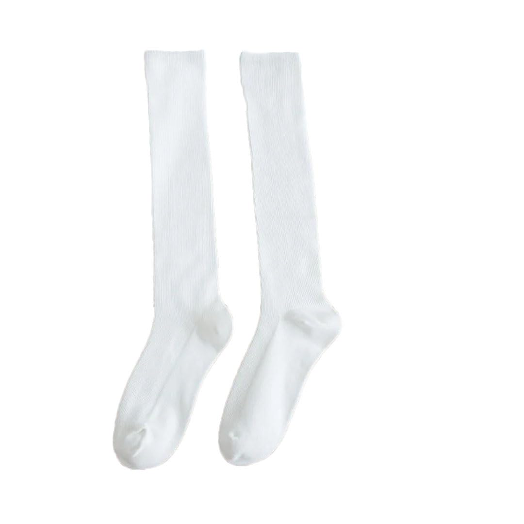 Tdvcpmkk Damen Socken Breite Wade Atmungsaktiv Mid-Calf Verdickte Kniestrümpfe Baumwollstrümpfe und Kniestrümpfe von Tdvcpmkk