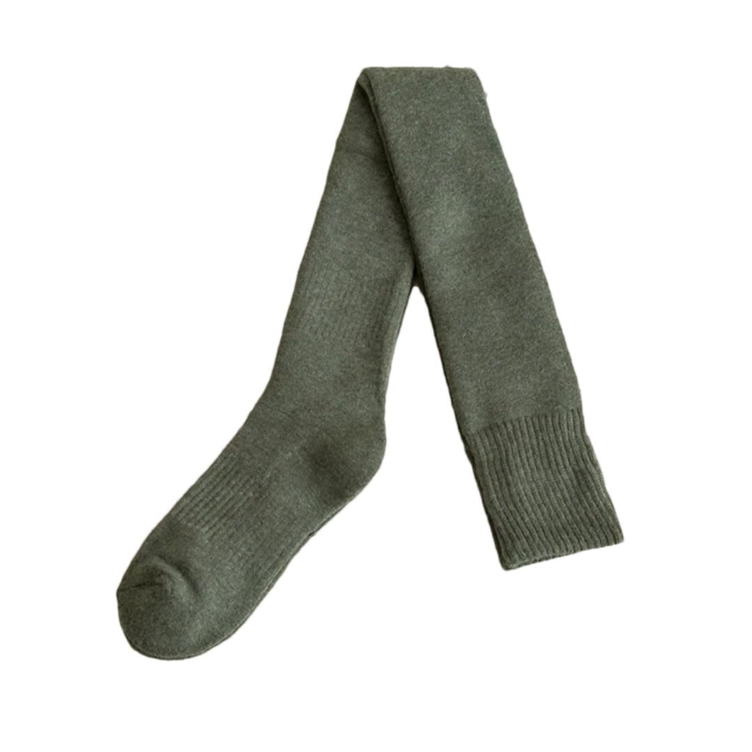 Tdvcpmkk Lange Overknee-Socken für Damen, dick, warm, lange Socken, lässig, einfarbig, Winter-Plüsch-Thermosocken, Damenstrumpf von Tdvcpmkk