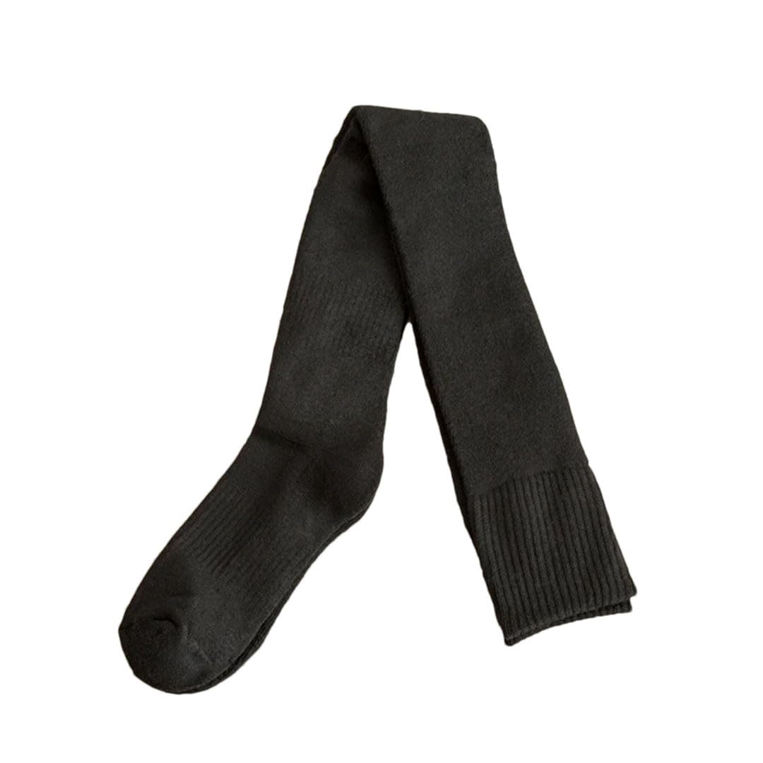 Tdvcpmkk Lange Overknee-Socken für Damen, dick, warm, lange Socken, lässig, einfarbig, Winter-Plüsch-Thermosocken, Damenstrumpf von Tdvcpmkk