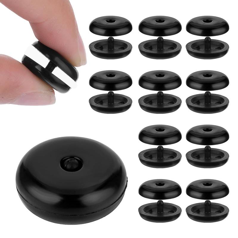 Teaaha 12er Set Sicherheitsgurt Stopper - Universaler Autogurt Clip, Rutschfeste Anschnallhilfe, Robust und Langlebiger Gurt-Schnallenhalter für Auto und SUV (Schwarz) von Teaaha