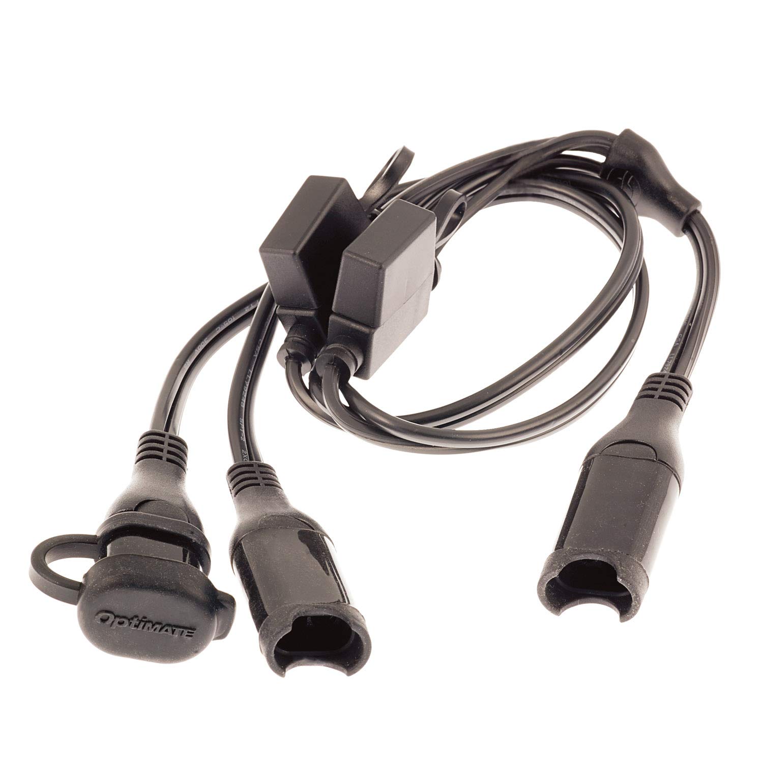 TecMate OptiMATE CABLE O-05, Y-Splitter, SAE auf 2 abgesicherte SAE-Ausgänge von Tecmate