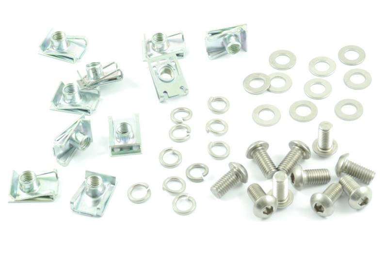 Tech-Parts-Koeln Motorrad Verkleidungsschrauben + Klemmen/Clips M8 Schrauben - 8x16mm 40 Teile von Tech-Parts-Koeln