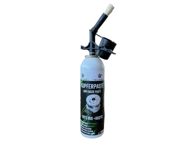 Techmol 200ml Pinseldose Kupferpaste Kupferfett Kupfer Schmierfett 1100°C Bremse Montage von Techmol