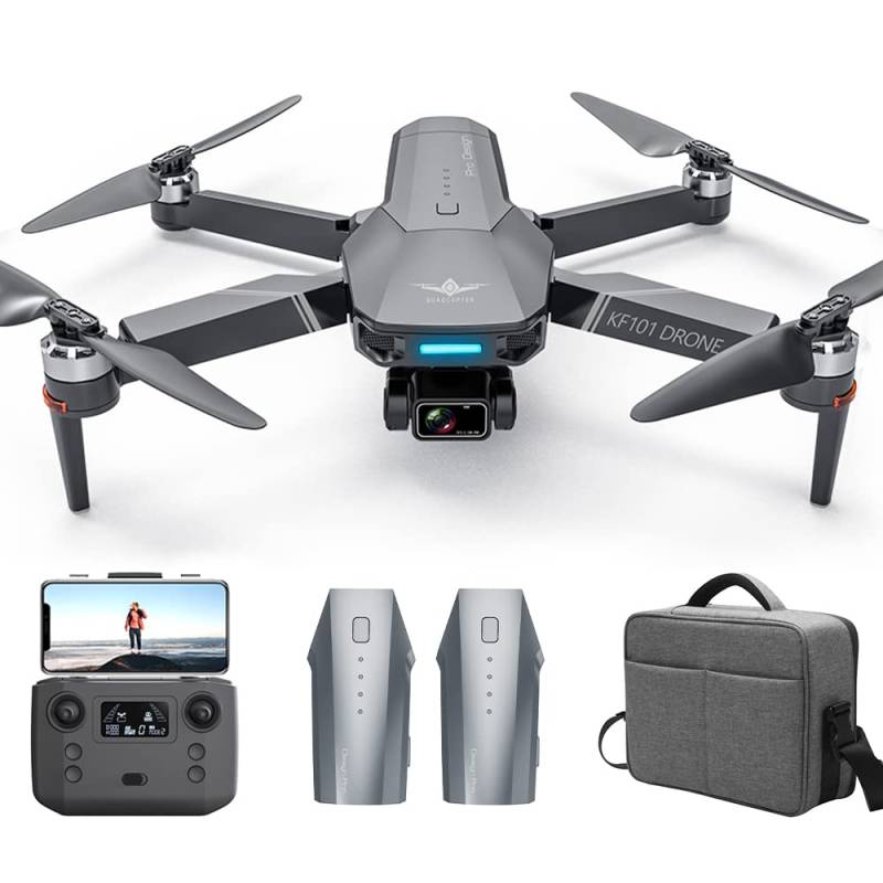 Teeggi KF101 MAXS Drohne mit Kamera 4K HD für Erwachsene, 5km Kontrollabstand, 3-Achsen Gimbal, GPS Intelligente Rückkehr, Bürstenlosen Motor, Professioneller RC Quadcopter, 2 Batterien von Teeggi