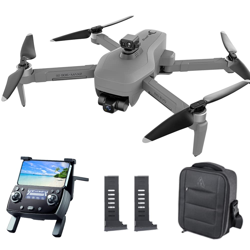 Teeggi SG906 MAX2 Drohne mit Kamera 4K für Erwachsene, 4km Kontrollabstand, 360 Grad Hindernis Vermeidung, 3-Achsen Gimbal, GPS Kluge Rückkehr, Professioneller RC Quadcopter, (2 Batterien) von Teeggi