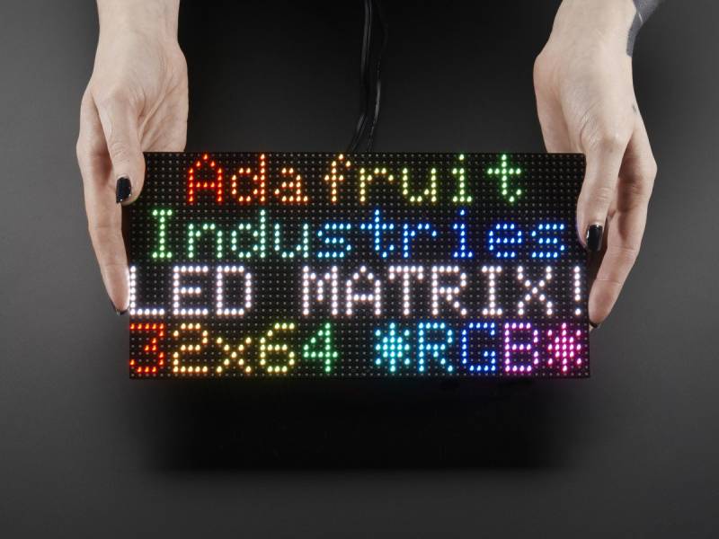 64x32 RGB-LED-Matrix - 4mm Abstand von Teensy