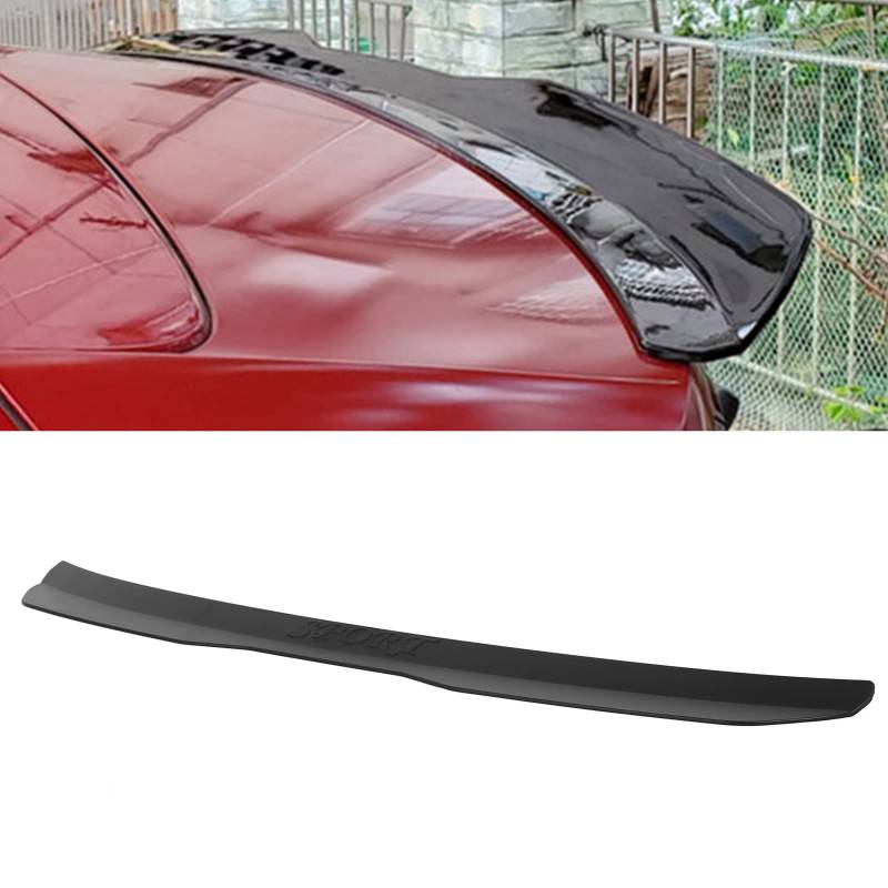 Heckspoiler, Heck Spoiler Schwarz Matt, Dachheckspoilerflügel, Dachheckspoiler, Spoilerverlängerung Spoilerflügel Schrägheck Universal für Seat Leon Maxton MK1-MK7 2000-2021 von Tefola