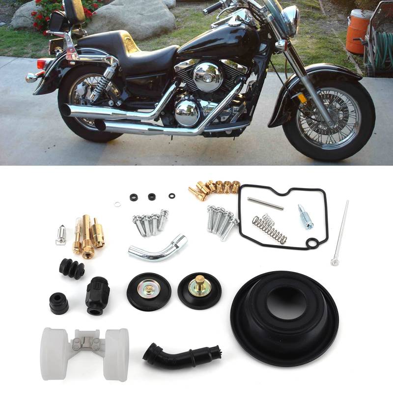 Vergaser-Reparatursatz, Vergaserteile, Motorrad-Vergaser-Umbausatz, Reparaturteile, Motorradvergaser Reparatursätze, Motorrad Vergaser Reparatursätze Ersatz passend für Kawasaki Vulcan VN800/VN400 von Tefola