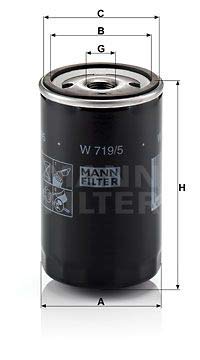 ÖLFILTER MANN-FILTER W 719/5 FÜR 100 443 444 von Teilerenner