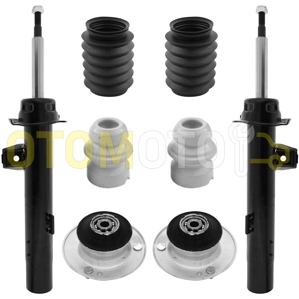 TEILEX Germany Stoßdämpfer-Set vorne passend für BMW 1er E81 E82 E87 E88 3er E90 E91 E92 E93 bestehend aus 6 Stück von Teilex Germany