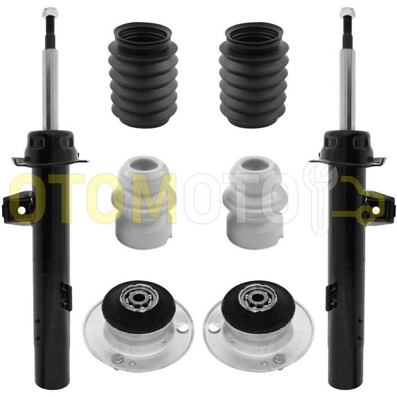 TEILEX Germany Stoßdämpfer-Set vorne passend für BMW 1er E81 E82 E87 E88 3er E90 E91 E92 E93 bestehend aus 6 Stück von Teilex Germany