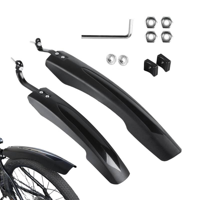 Teksome Fahrrad-Schutzblech – Rad-Reifen-Schutzbleche, Spritzschutz für Hinterreifen, breiter Regenschutz, Front-/Heck-Schutzblech für Fahrradzubehör von Teksome