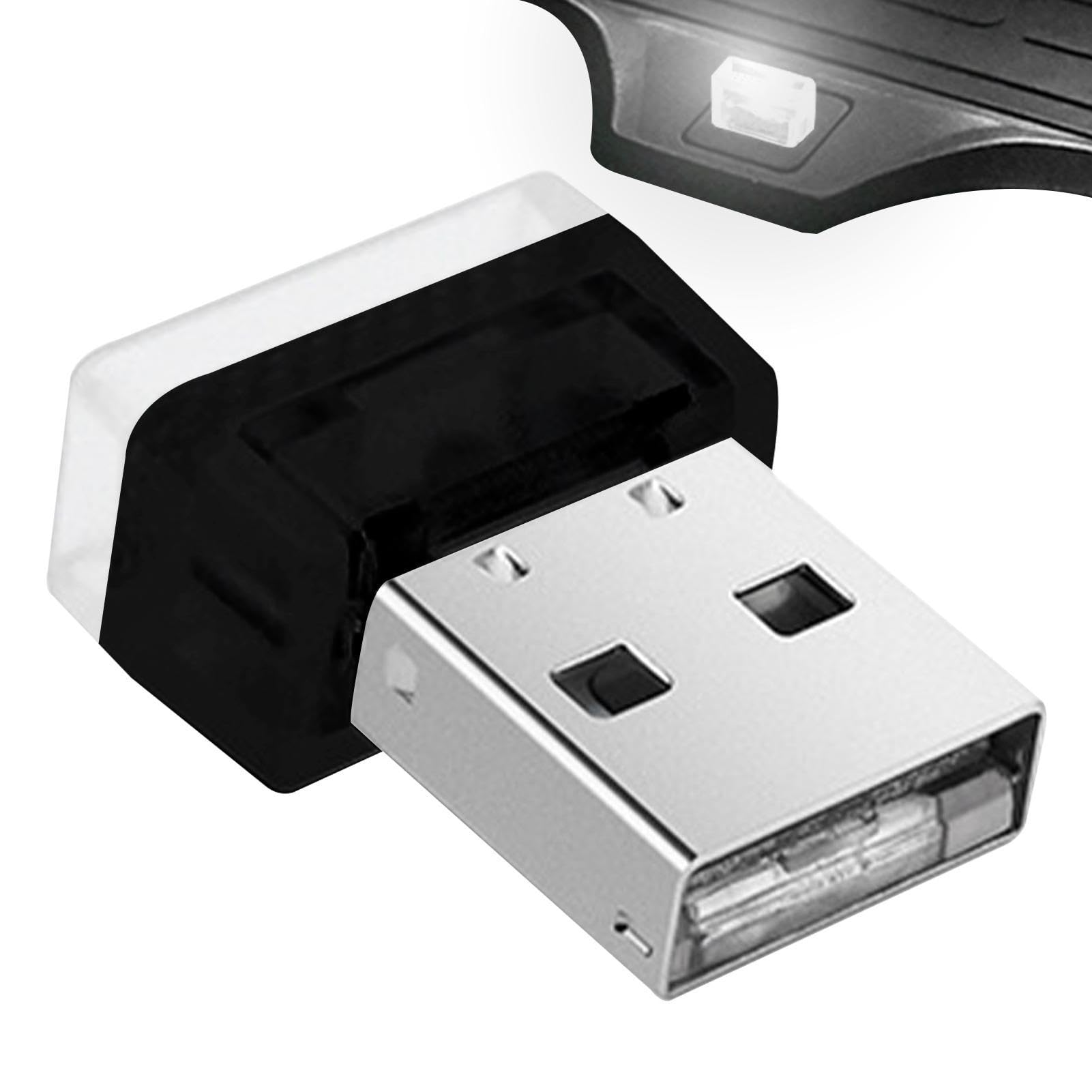 Teksome USB-LED-Auto-Innenraum-Atmosphäre, -Nachtlicht für Auto, verschleißfestes Nachtlicht, LED-Dekorationslicht für Schlafzimmer, Laptop, USB-Buchsen, Powerbank von Teksome