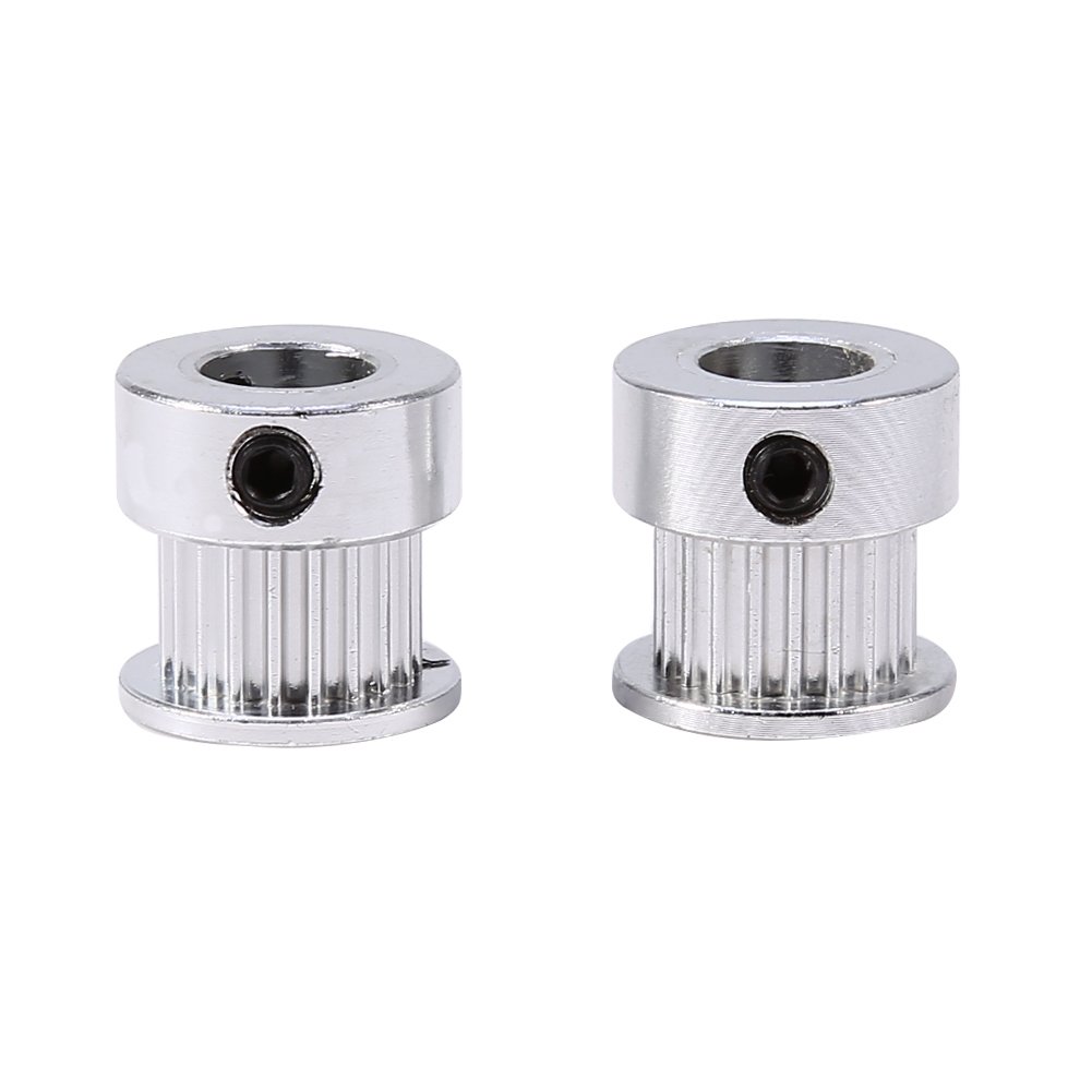 Riemenscheibe-2pcs Aluminiumlegierung Timing Pulleys Rad 8mm Innendurchmesser 20 Zähne für 3D-Drucker von Telituny