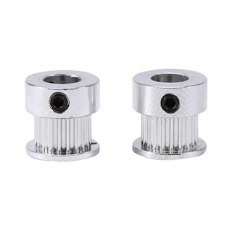 Riemenscheibe-2pcs Aluminiumlegierung Timing Pulleys Rad 8mm Innendurchmesser 20 Zähne für 3D-Drucker von Telituny