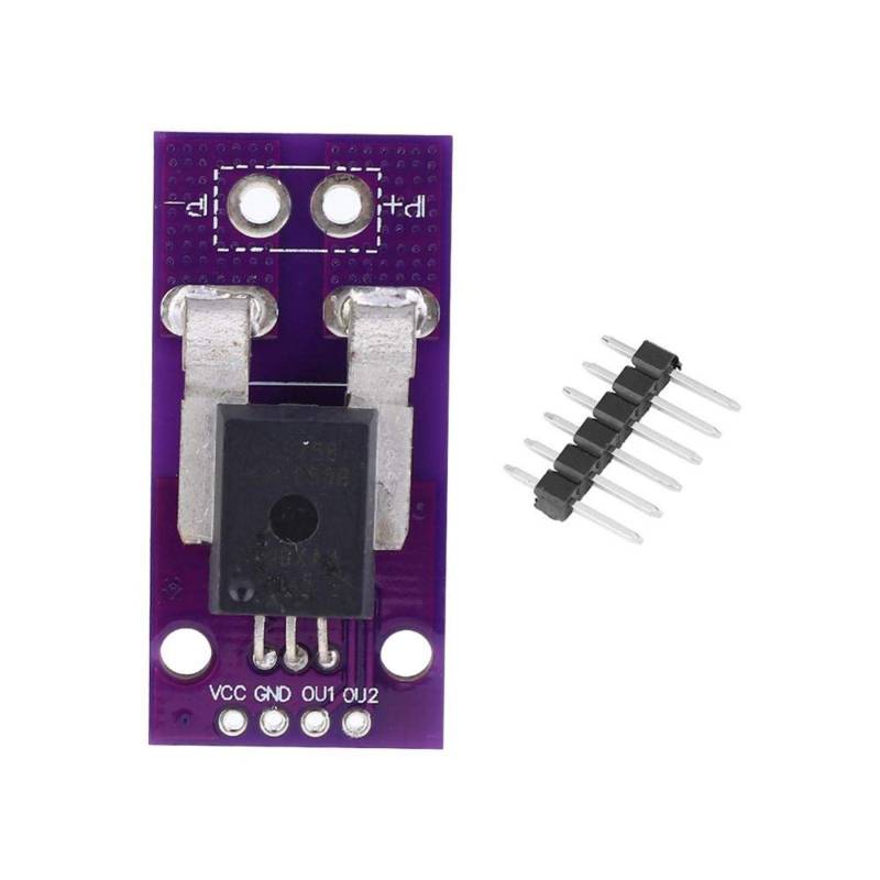 Telituny Lineare Stromsensor, Strommodul Hall Strommodulplatine ACS758LCB-050B-PFF-T Linearer Stromsensor für DIY-Elektronikprojekte 50A 3,3-5V 120k Hz Bandbreite von Telituny