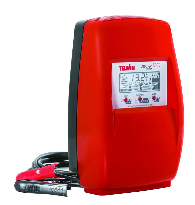 Telwin 807599 Model Doctor Charge 130 Akku-Ladegerät, 200 mm x 260 mm x 340 mm von Telwin