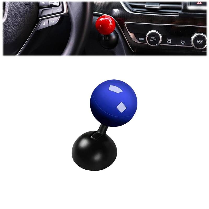 Car Push to Start Button Rocker, One Touch Start Lever, Push to Start Button Cover (Blue) von Tencipeda