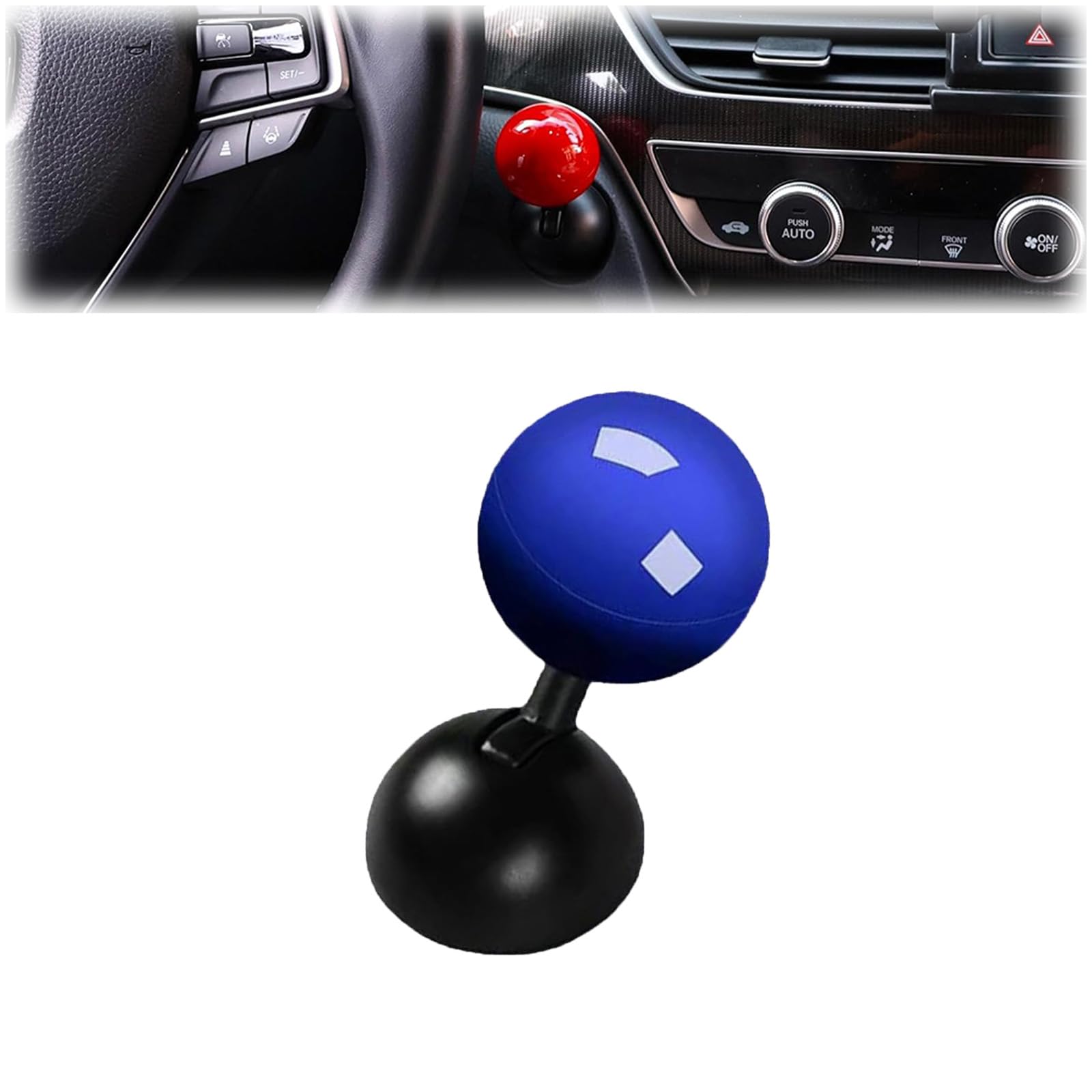 Push Start Button Cover, Car Push Start Button Cover, Metal Push to Start Accessories, Car Starter Button Cover, Car Joystick, Car Accessories Interior for Automotive Vehicle (Blue) von Tencipeda