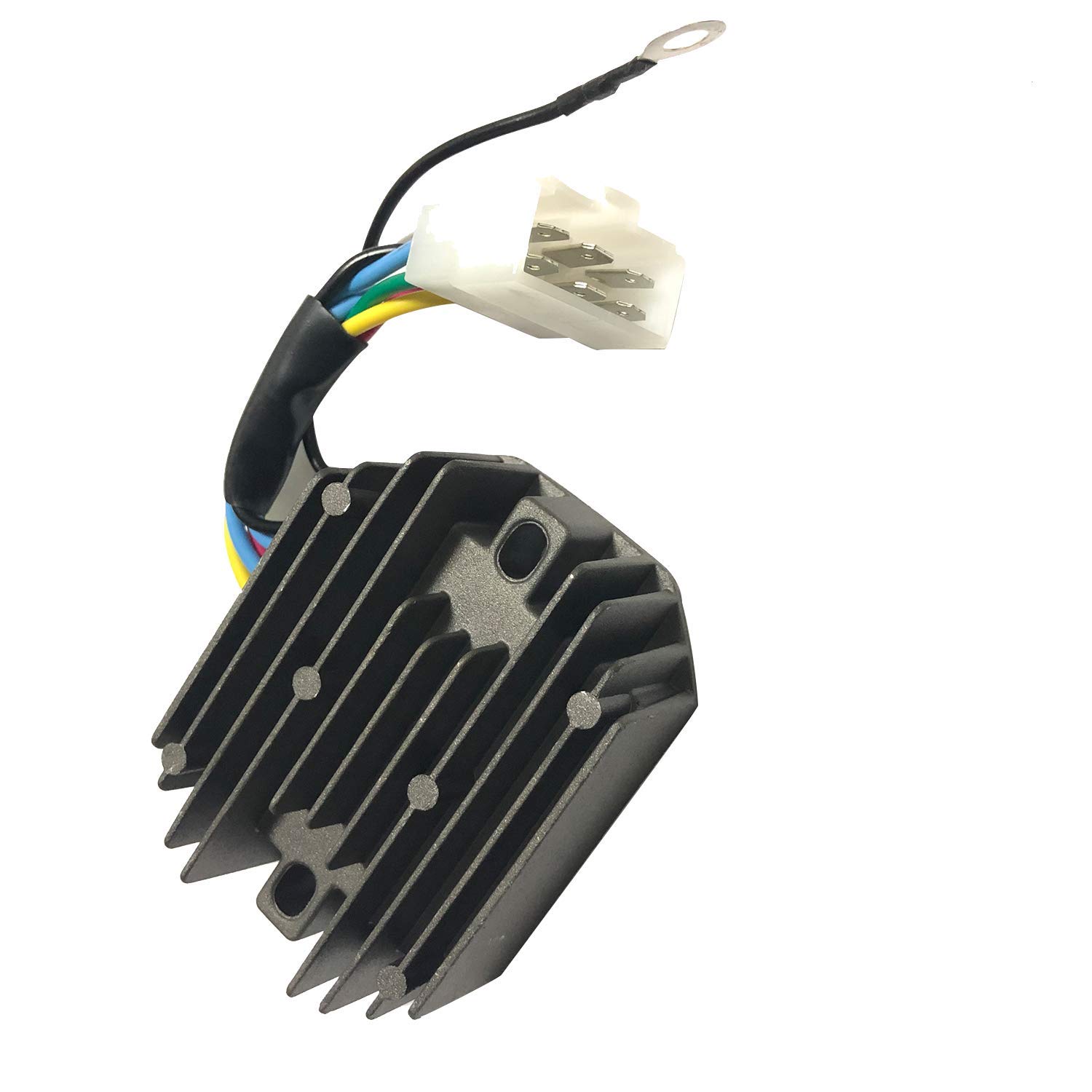 Tendparts H1550-64600 15533-64600 Spannungsregler mit 6 Pins 12V kompatibel mit Kubota Traktor KH-007H KH-36 KH-41 KH-51 KH-51H B5200D B5200E B6200D B6200E B6200E B62200E 00HSTD F2000 F2100 von Tendparts