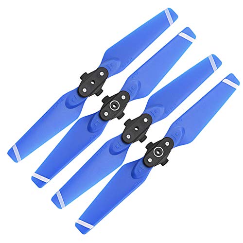 Tenglang 4pcs Propeller für DJI Spark Drone 4730F Folding Props Blades Ersatzteile Ersatzzubehör CW CCW,Quick Release Wing (Blau + weißer Rand) von Tenglang