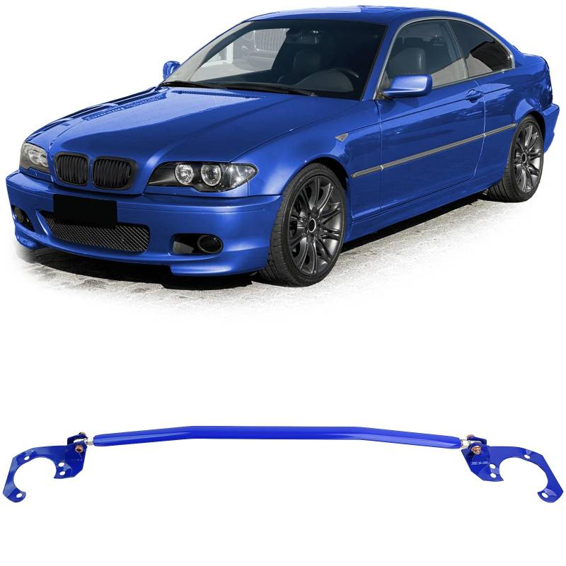 Alu Domstrebe Blau verstellbar passt für BMW E46 6 Zyl 320i 323i 325i 328i 330i von Tenzo-R