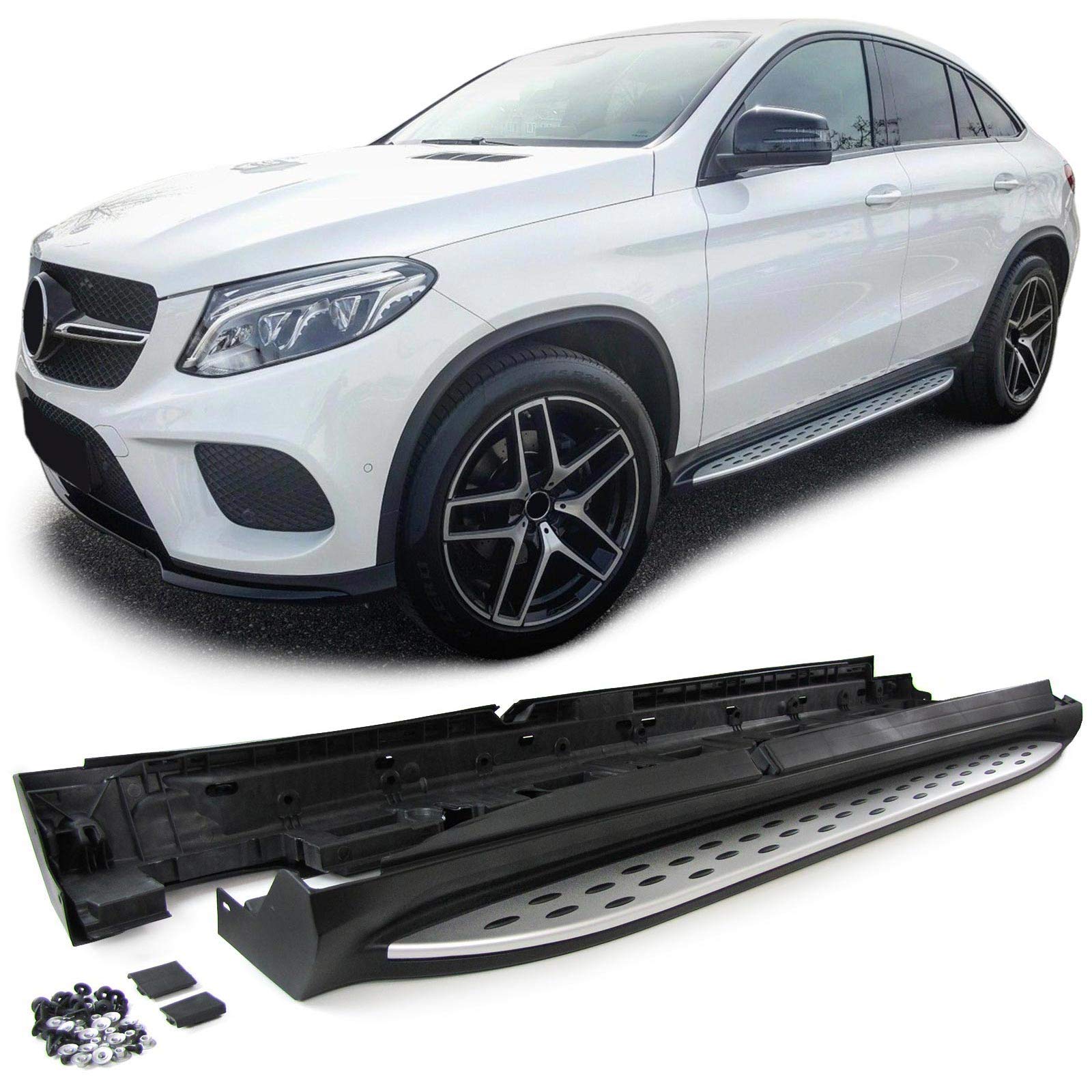 Alu Trittbretter Schweller OE Style mit ABE für Mercedes GLE Coupe C292 15-19 von Tenzo-R